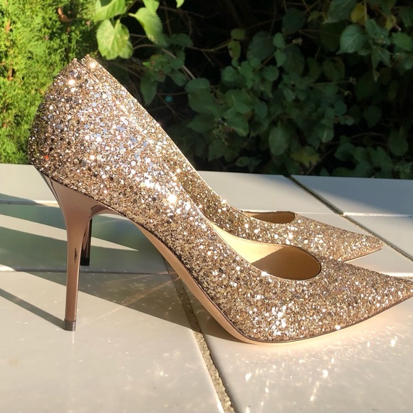 Jimmy Choo Size 40 10 True 9 9.5
Romy 85 Glitter Pump Pointy Heel Stiletto Ombré - Picture 3 of 9
